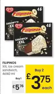 Eroski Filipinos - xxl ice cream sandwich oferta