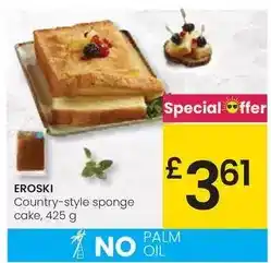 Eroski Eroski - country-style sponge cake oferta