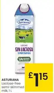 Eroski Central lechera asturiana - lactose free semi skimmed milk oferta