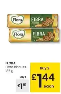 Eroski Flora - fibre biscuits oferta