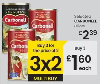 Eroski Carbonell - selected olives oferta