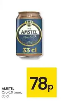 Eroski Amstel - oro 0,0 beer oferta