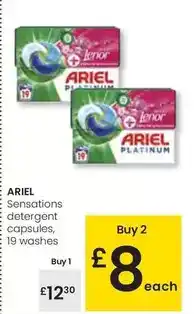 Eroski Ariel - sensations detergent capsules oferta