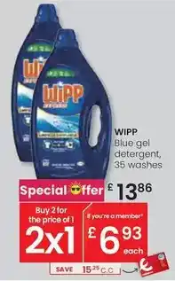 Eroski Wipp - blue gel detergent oferta