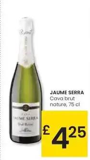 Eroski Jaume serra - cava brut nature oferta