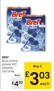 Eroski Bref - blue active power wc cleaner oferta