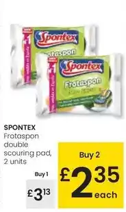 Eroski Spontex - frotaspon double scouring pad oferta