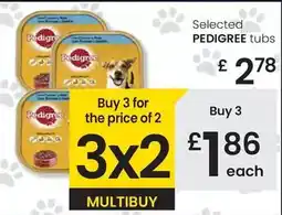 Eroski Pedigree - selected tubs oferta