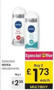 Eroski Nivea - selected deodorants oferta