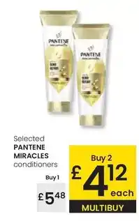 Eroski Pantene - selected miracles conditioners oferta