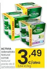 Eroski Activia - natural oferta