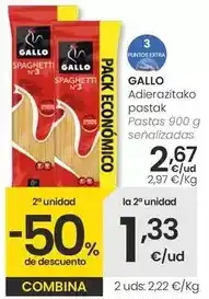 Eroski Gallo - pastas oferta