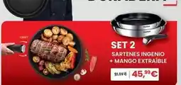 Eroski Tefal - set 2 sartenes ingenio + mango extraíble oferta