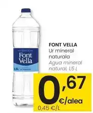 Eroski Font vella - agua mineral natural oferta