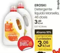 Eroski Eroski - detergente liquido marsella oferta