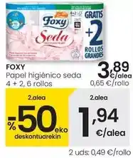 Eroski Foxy - papel higiénico seda oferta