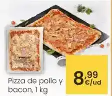 Eroski Pizza de pollo y bacon oferta