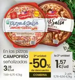 Eroski Campofrío - pizzas oferta
