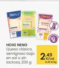 Eroski Hoxe neno - queso clasico, semigraso bajo en sal o sin lactosa oferta