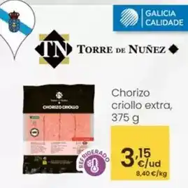 Eroski Torre de núñez - chorizo criollo extra oferta