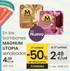 Eroski Magnum - en los bombones utopia oferta