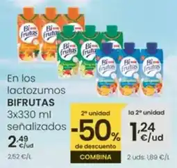 Eroski Bifrutas - en los lactozumos oferta