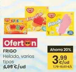 Eroski Frigo - helado oferta