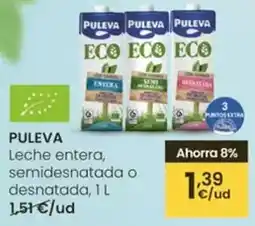 Eroski Puleva - leche entera, semidesnatada o desnatada oferta