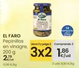 Eroski El faro - pepinillos en vinagre oferta