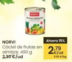 Eroski Norvi - coctel de frutas en almibar oferta