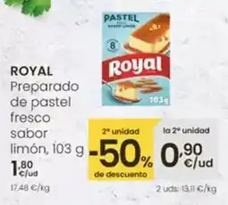 Eroski Royal - preparado de pastel fresco sabor limon oferta