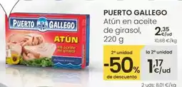 Eroski Puerto gallego - atún en aceite de girasol oferta