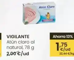 Eroski Vigilante - atún claro al natural oferta