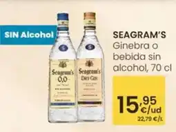 Eroski Seagram's - ginebra o bebida sin alcohol oferta