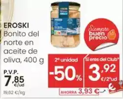 Eroski Eroski - bonito del norte en aceite de oliva oferta