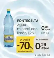 Eroski Fontecelta - agua mineral con limón oferta