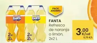Eroski Fanta - refresco de naranja o limon oferta
