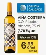 Eroski Viña costeira - d.o. ribeiro, blanco oferta