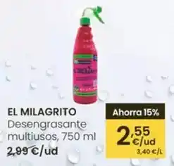 Eroski El milagrito - desengrasante multiusos oferta