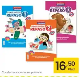 Eroski Santillana - cuaderno vacaciones primaria oferta
