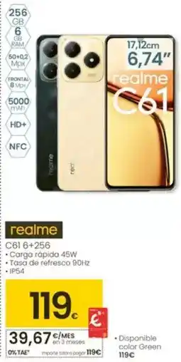 Eroski Realme - c61 6+256 oferta