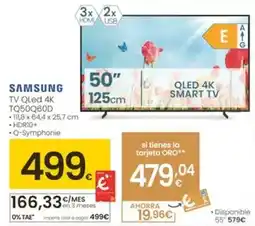 Eroski Samsung - tv qled 4k tq50q60d oferta