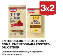 Supercor DR. OETKER En todos los preparados y complementos para postres oferta