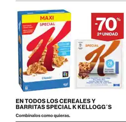 Supercor KELLOGG'S En todos los cereales y barritas special K oferta
