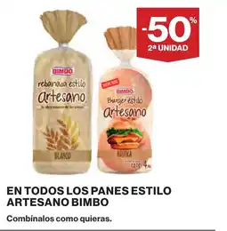 Supercor BIMBO En todos los panes estilo artesano oferta