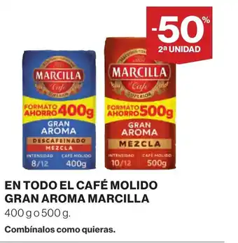 Supercor MARCILLA En todo el café molido gran aroma oferta