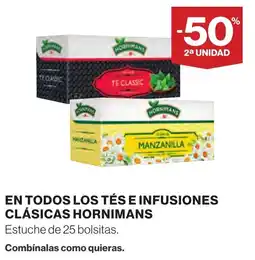 Supercor HORNIMANS En todos los tés e infusiones clásicas oferta