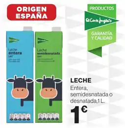 Supercor Leche entera, semidesnatada o desnatada oferta