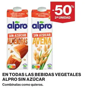 Supercor ALPRO En todas las bebidas vegetales sin azúcar oferta