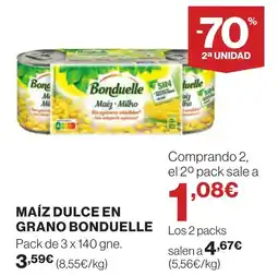 Supercor BONDUELLE Maíz dulce en grano oferta